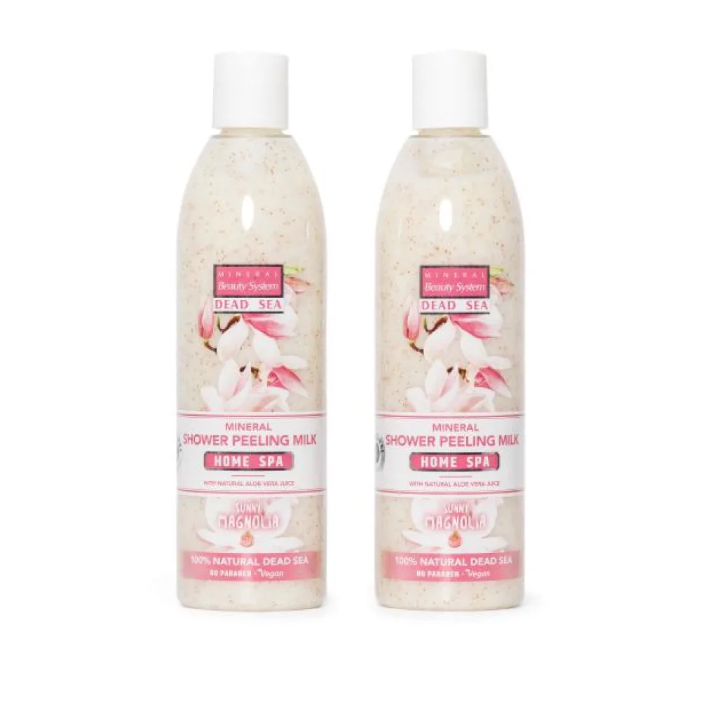 MBS Body Peeling + Cleansing Milch Magnolia 2x300m