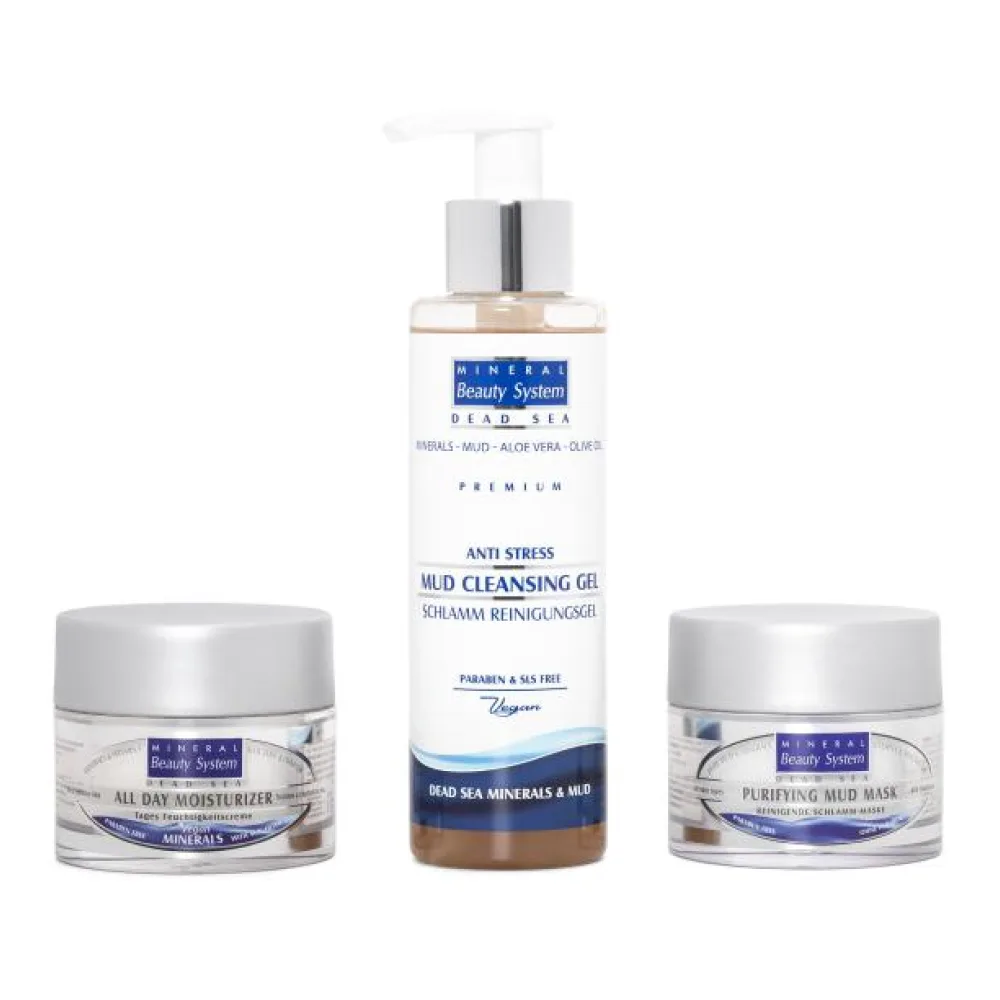 MBS Set Feuchtigkeitscreme, Reinigungsgel, Maske