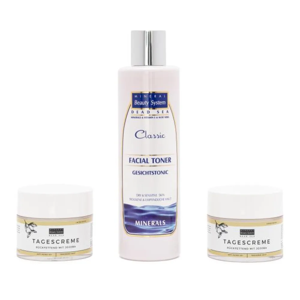 MBS 3er-Set Jojoba Tagescreme 2x50ml+Toner 1x250ml