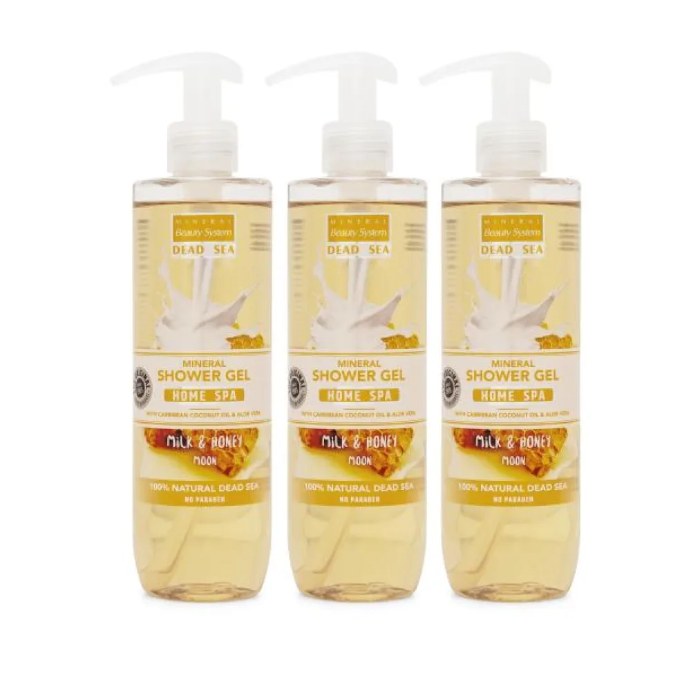 MINERAL Beauty System Duschgel Milk&Honey 3x300 ml