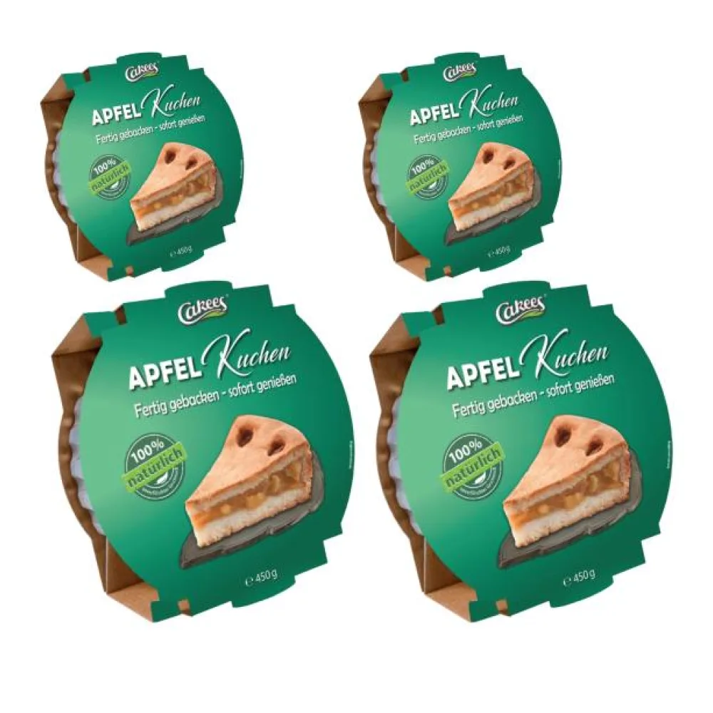 Cakees Apfelkuchen 4x 450g