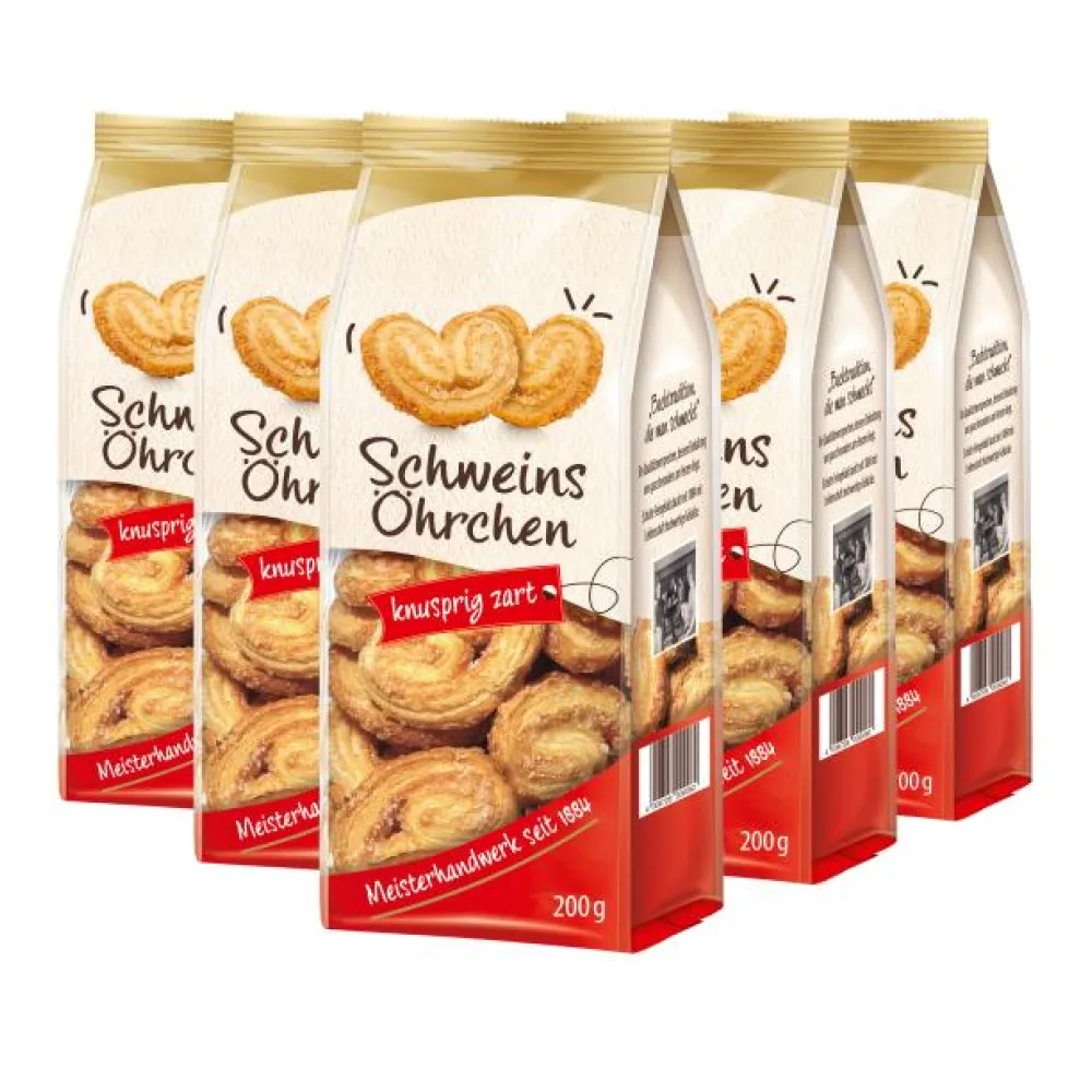 Schweinsöhrchen 5er Set