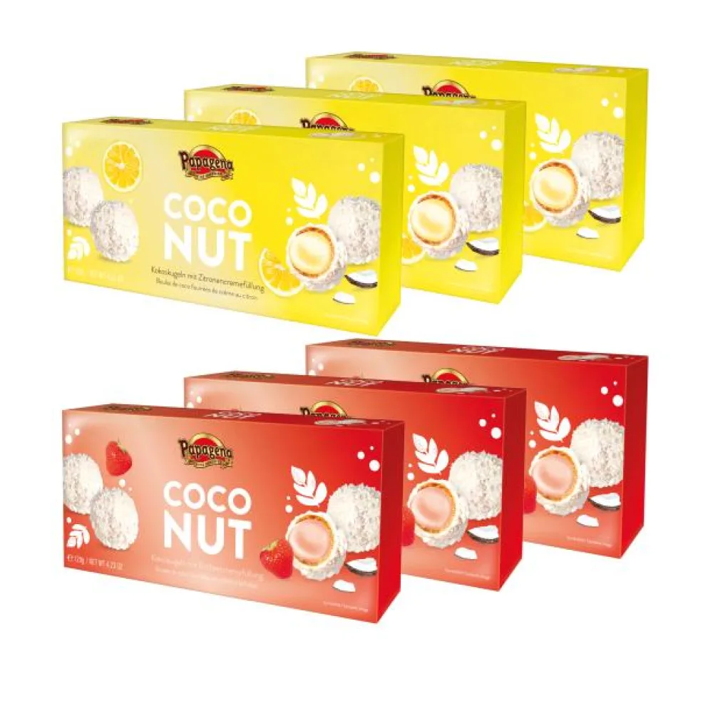 Papagena Waffelkugeln mit Zitronenfüllung 3er Set