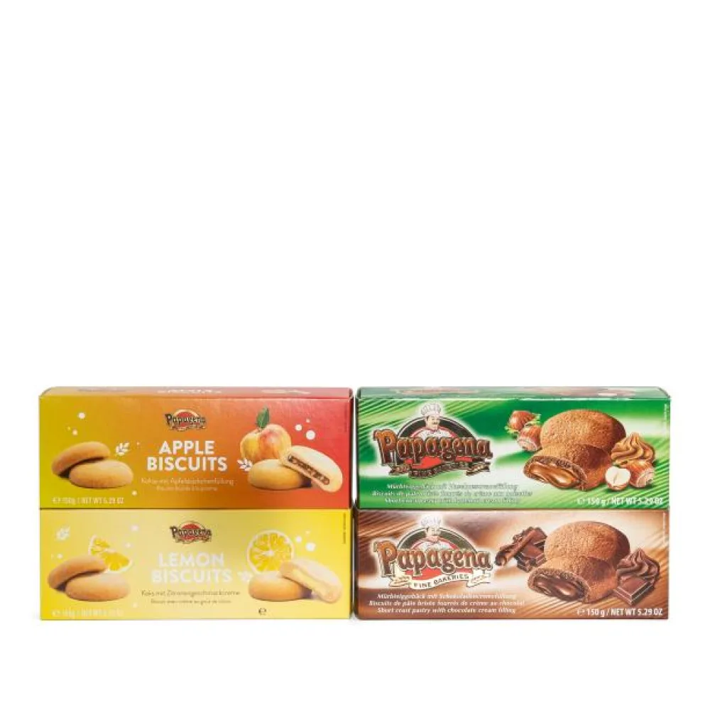 4er Set Biscuits mit Füllung Mix je 150g