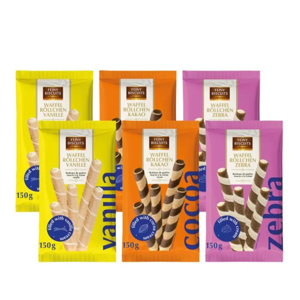 Waffelröllchen 150g Special Edition 6er Set