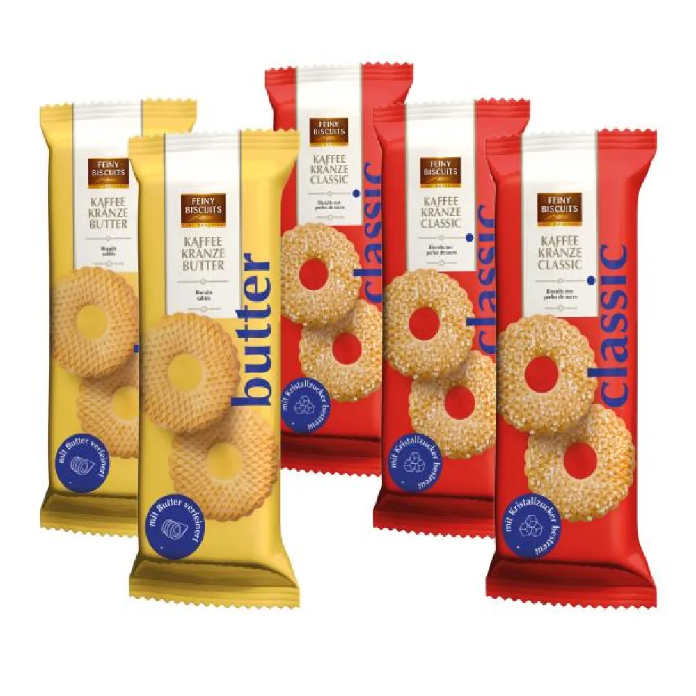 Kaffeekränze Butter und Zucker 150g 5er Set