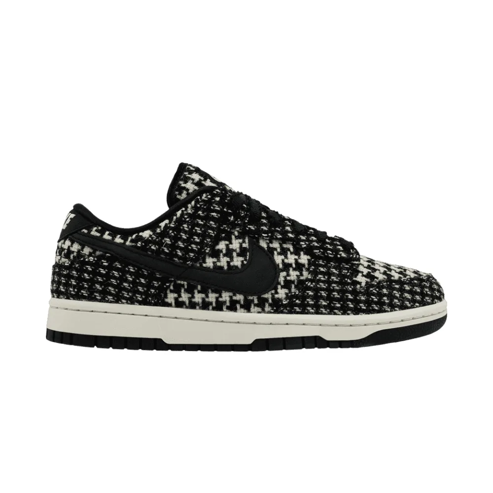 Harris Tweed x Nike Wmns Dunk Low Black Phantom