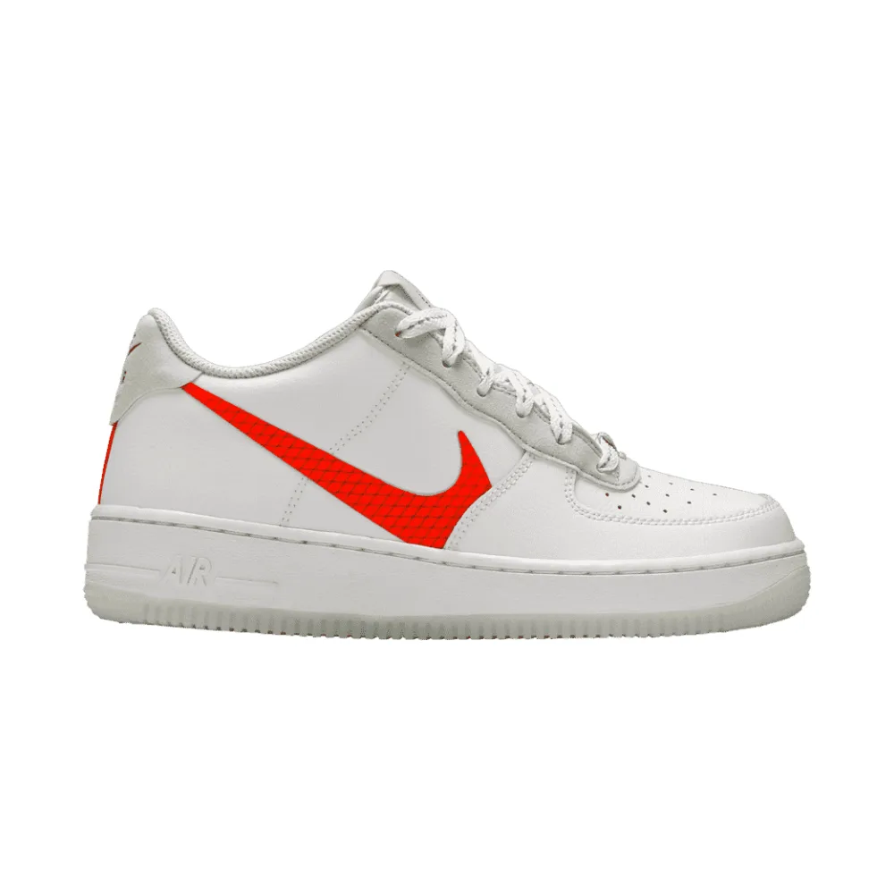 Nike Air Force 1 LV8 3 GS White Total Orange
