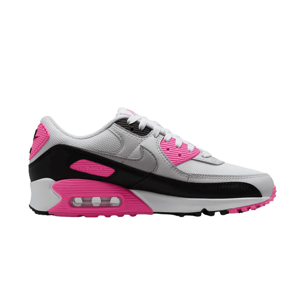 Nike Wmns Air Max 90 White Pink Glow Black