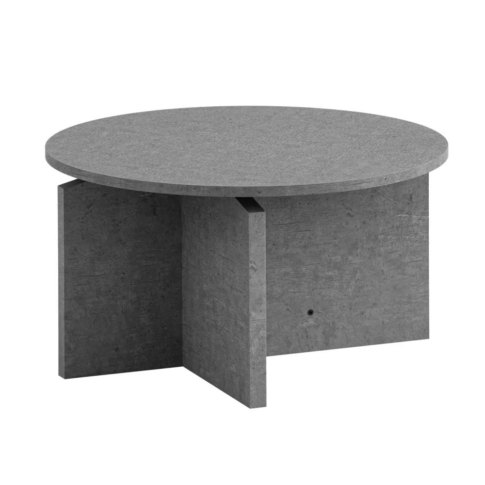 FineBuy Couchtisch 60x60x33 cm Sofatisch Modern, Design Wohnzimmertisch Rund, Loungetisch Klein, Kaffeetisch Beistelltisch