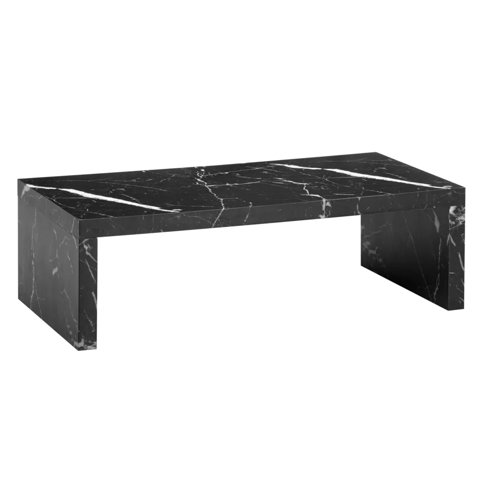 FineBuy Couchtisch 110x55x35 cm Sofatisch Zeitlos, Design Wohnzimmertisch Rechteckig, Loungetisch Schlicht, Kaffeetisch Groß
