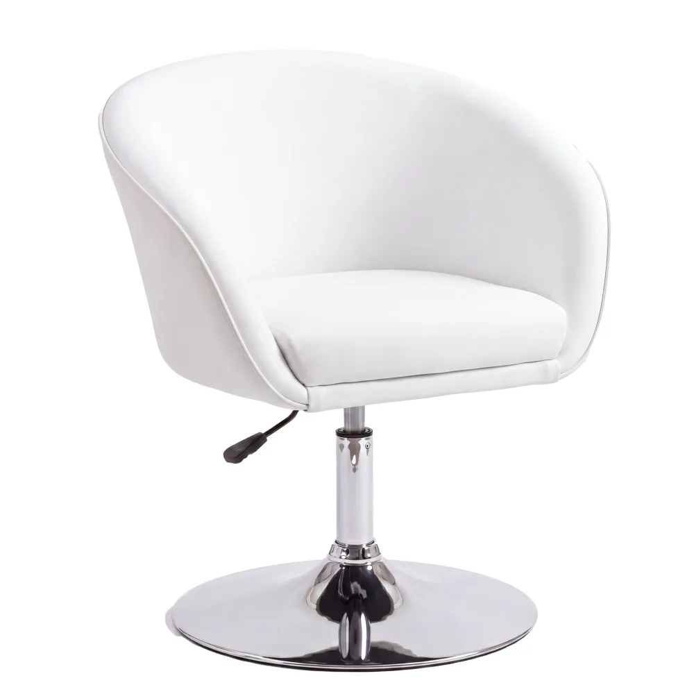 FineBuy Design Relaxsessel SV39213 Loungesessel Kunstleder Cocktailsessel, Sessel Drehbar, Esszimmerstuhl 120 kg, Clubsessel Leder-Optik, Drehstuhl Modern, Loungesessel Wartezimmerstuhl