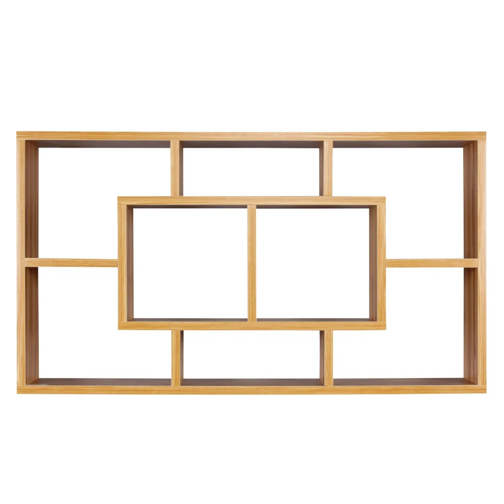 FineBuy Wandregal PAOLA 85 x 47,5 x 16 cm MDF-Holz Hängeregal modern, Design Wandboard freischwebend, Holzregal offen zum Hängen