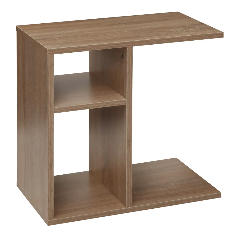 FineBuy Beistelltisch 50x50x30 cm Holz Design Anstelltisch Sofa, Couchtisch klein modern, Kleiner Wohnzimmertisch eckig, Sofatisch Ablagetisch hoch, Schmaler Tisch Wohnzimmer