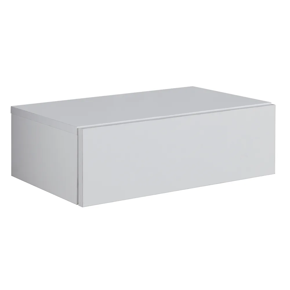 FineBuy Nachtkonsole ZADAR für Wandmontage 46x15x30cm Nachttisch Holz, Wandregal mit Schublade, Nachtschrank Wandboard für Boxspringbett schwebend, Wandkonsole Nachtkästchen hängend