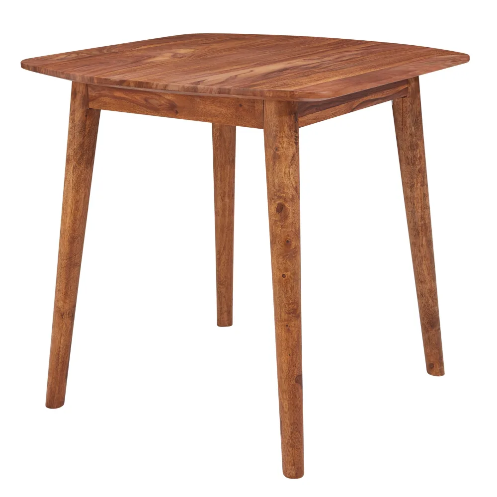 FineBuy Esszimmertisch Sheesham Massivholz Tisch, Designer Küchentisch Holz, Massiver Holztisch rustikal, Speisetisch massives Echt-Holz modern