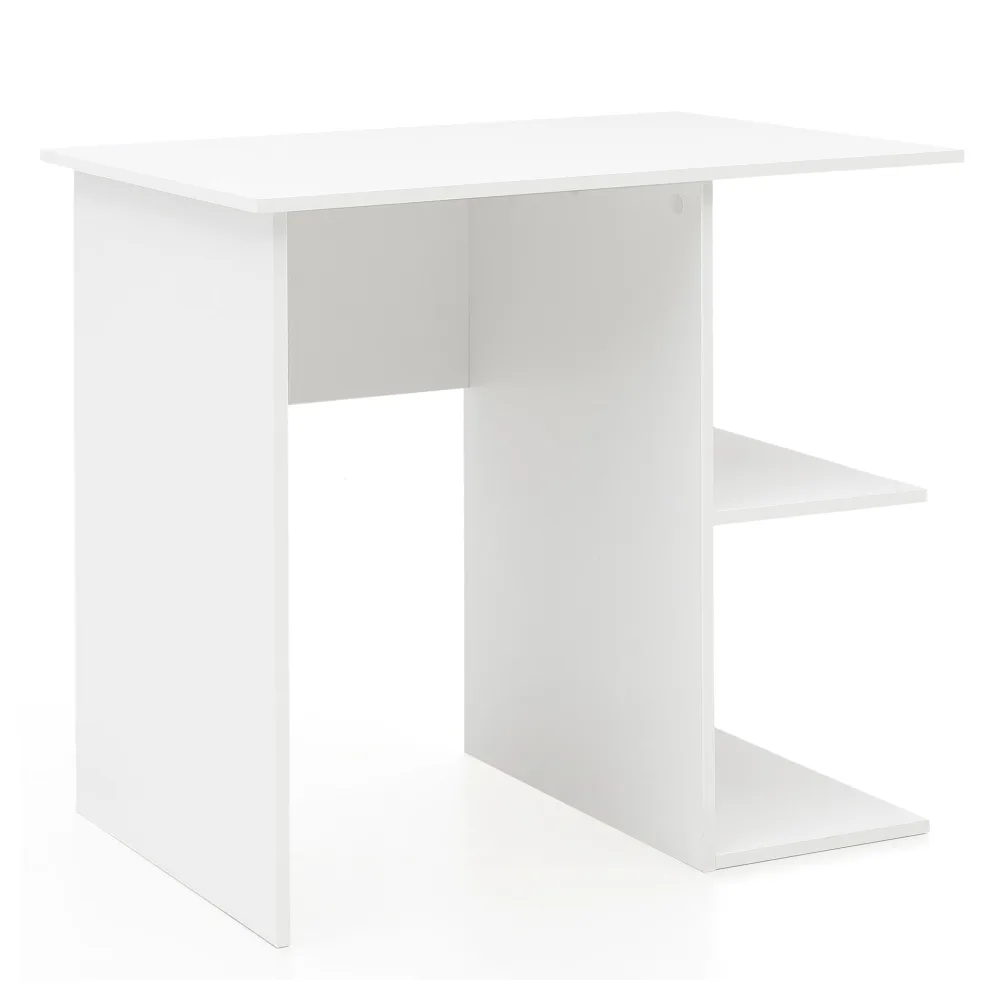 FineBuy Schreibtisch 82 x 76 x 60 cm mit Ablage, Kinderschreibtisch, Kleiner Laptop PC Tisch Büro ohne Rollen, Bürotisch, Arbeitstisch Klein Computertisch
