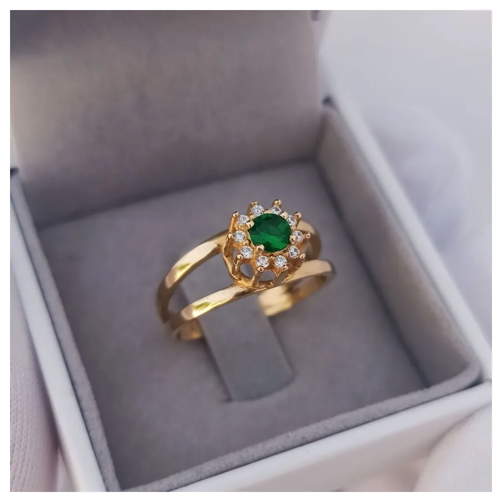 Anel de Formatura Feminino Premium Mod. F2 (Escolha a Cor da Pedra Maior)