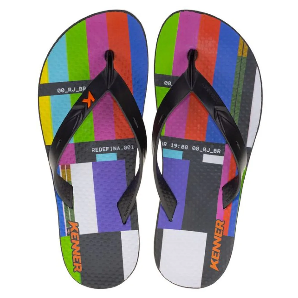 Chinelo Masculino Summer Kenner - DHQ02 PRETO 37