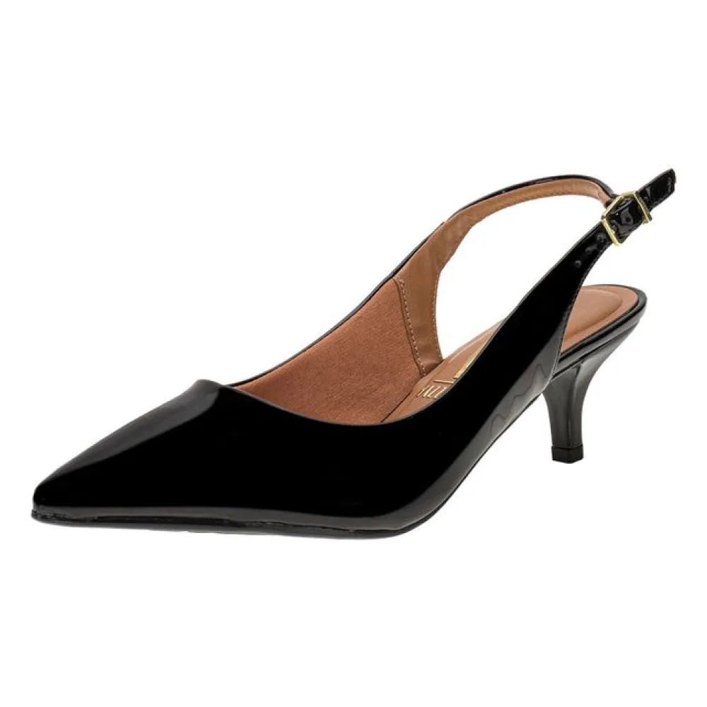 Sapato Feminino Salto Fino Vizzano 1122806 VERNIZ/PRETO 35