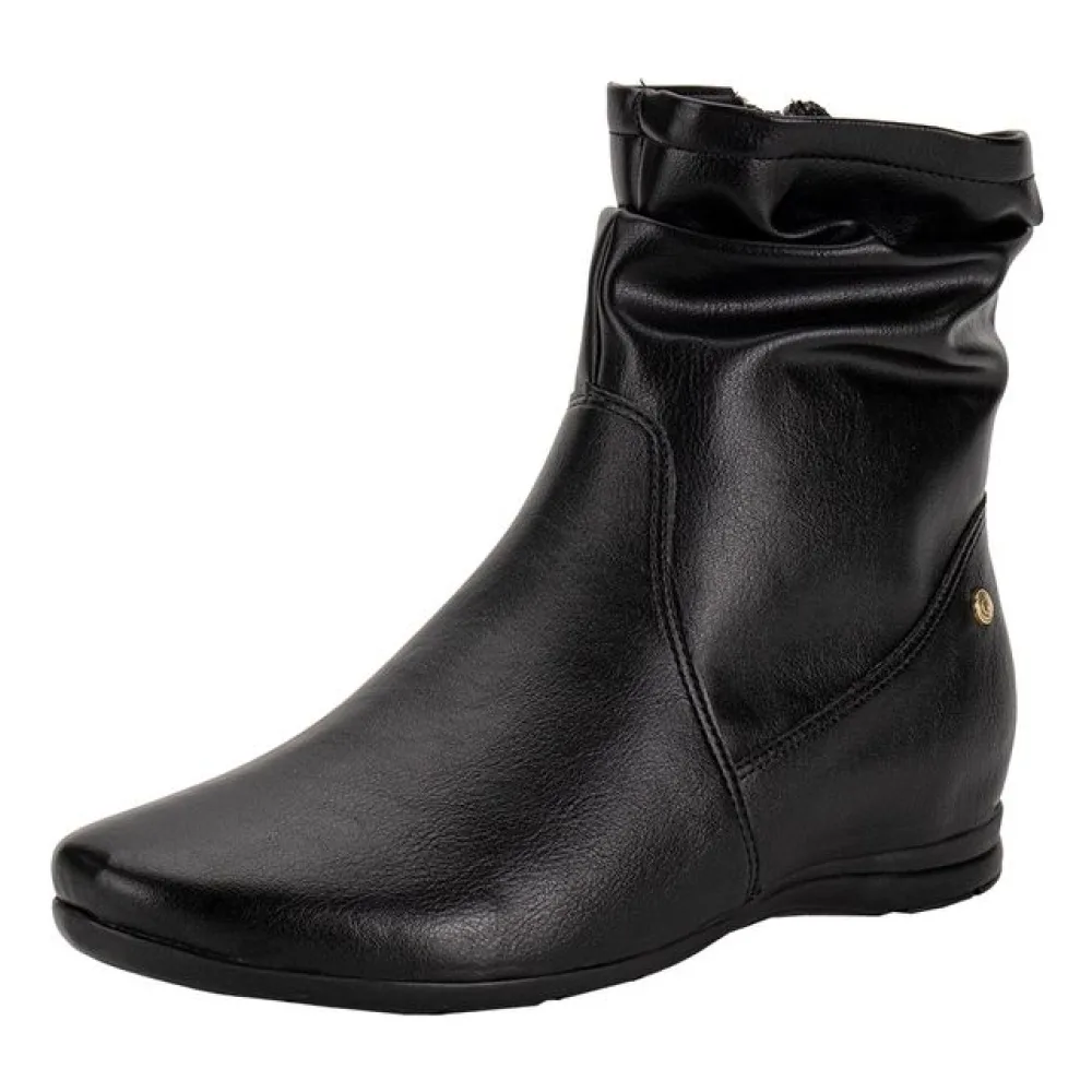Bota Feminina Cano Baixo ComfortFlex 2591302 PRETO 34