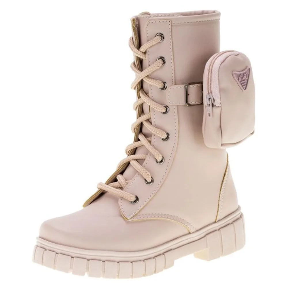 Bota Infantil Coturno Nilqi - 1550 ROSA 28