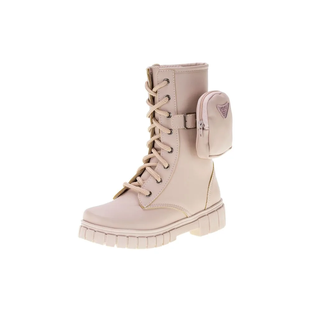 Bota Infantil Coturno Nilqi - 1550 ROSA 28
