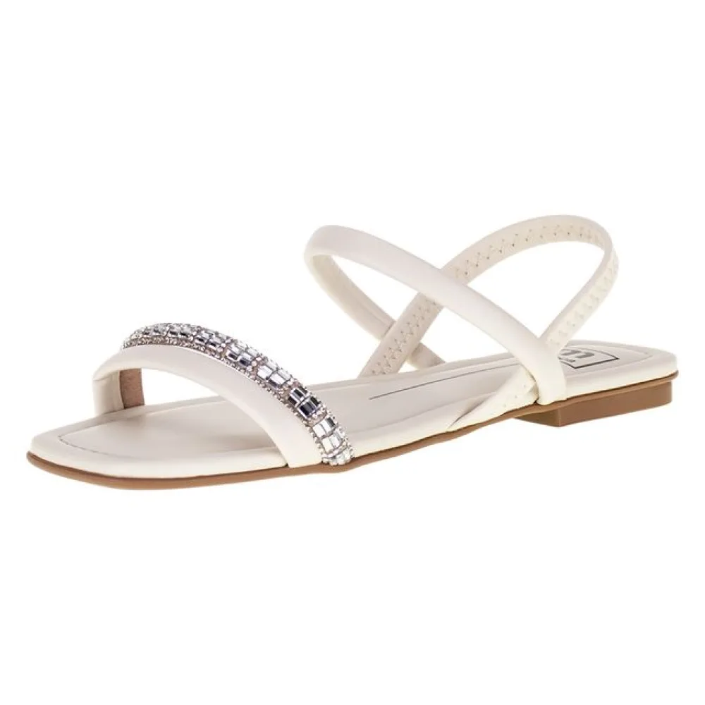 Sandália Feminina Rasteira Moleca - 5462111 MARFIM 34
