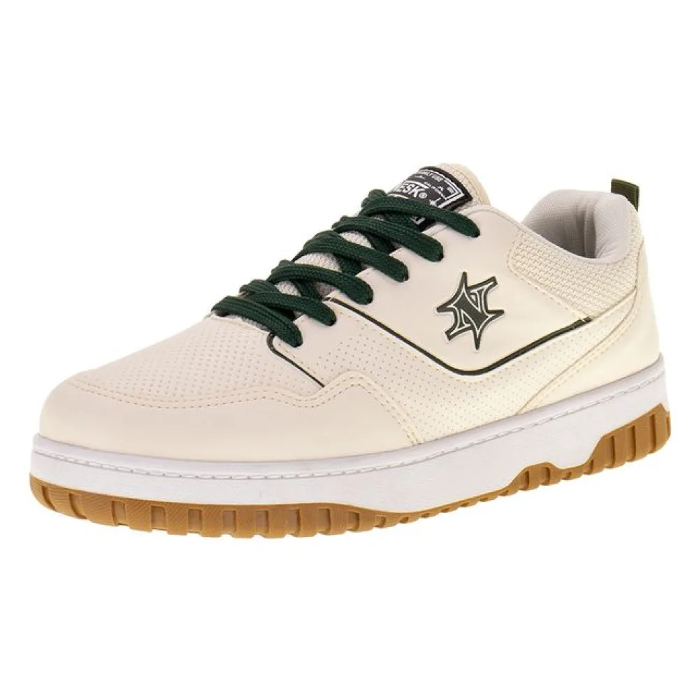 Tênis Masculino Nesk - C5731 BEGE/VERDE 37
