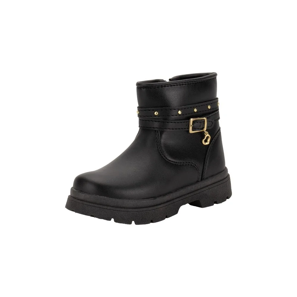 Bota Infantil Feminina Lily Kids 15099 PRETO 21
