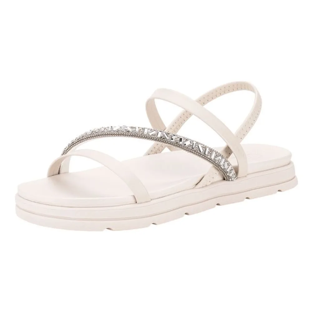 Sandália Feminina Flat Moleca - 5490104 MARFIM 34