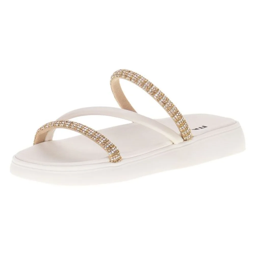 Tamanco Feminino Flat Moleca - 5469121 MARFIM 38
