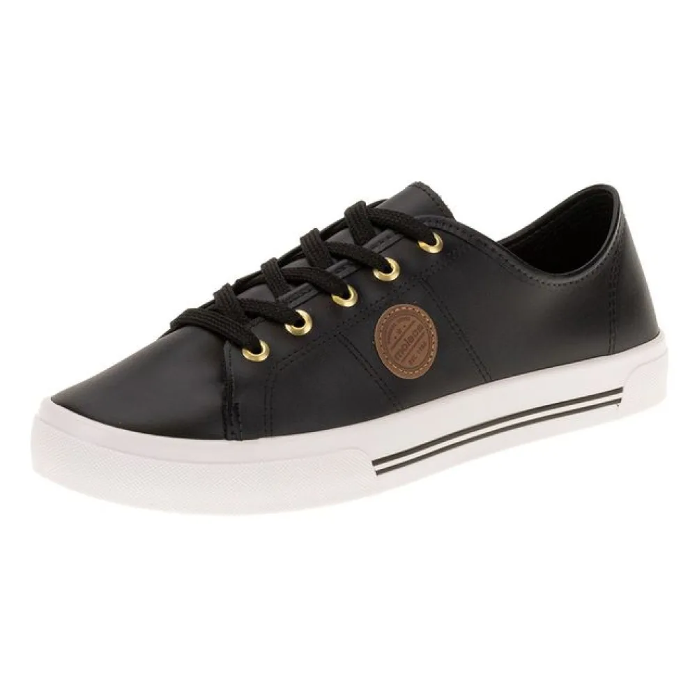 Tênis Feminino Casual Moleca - 5667302 PRETO 34