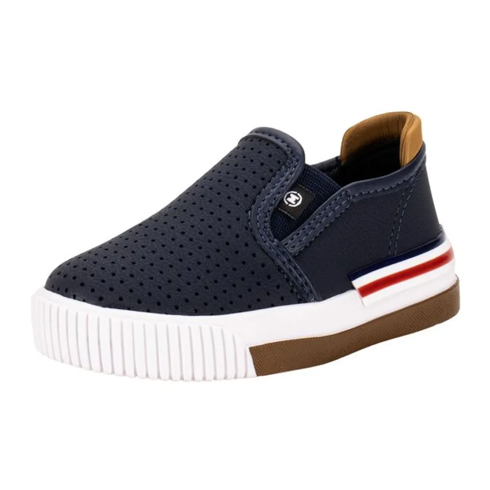 Tênis Infantil Masculino Slip On Molekinho 2615100 MARINHO 19