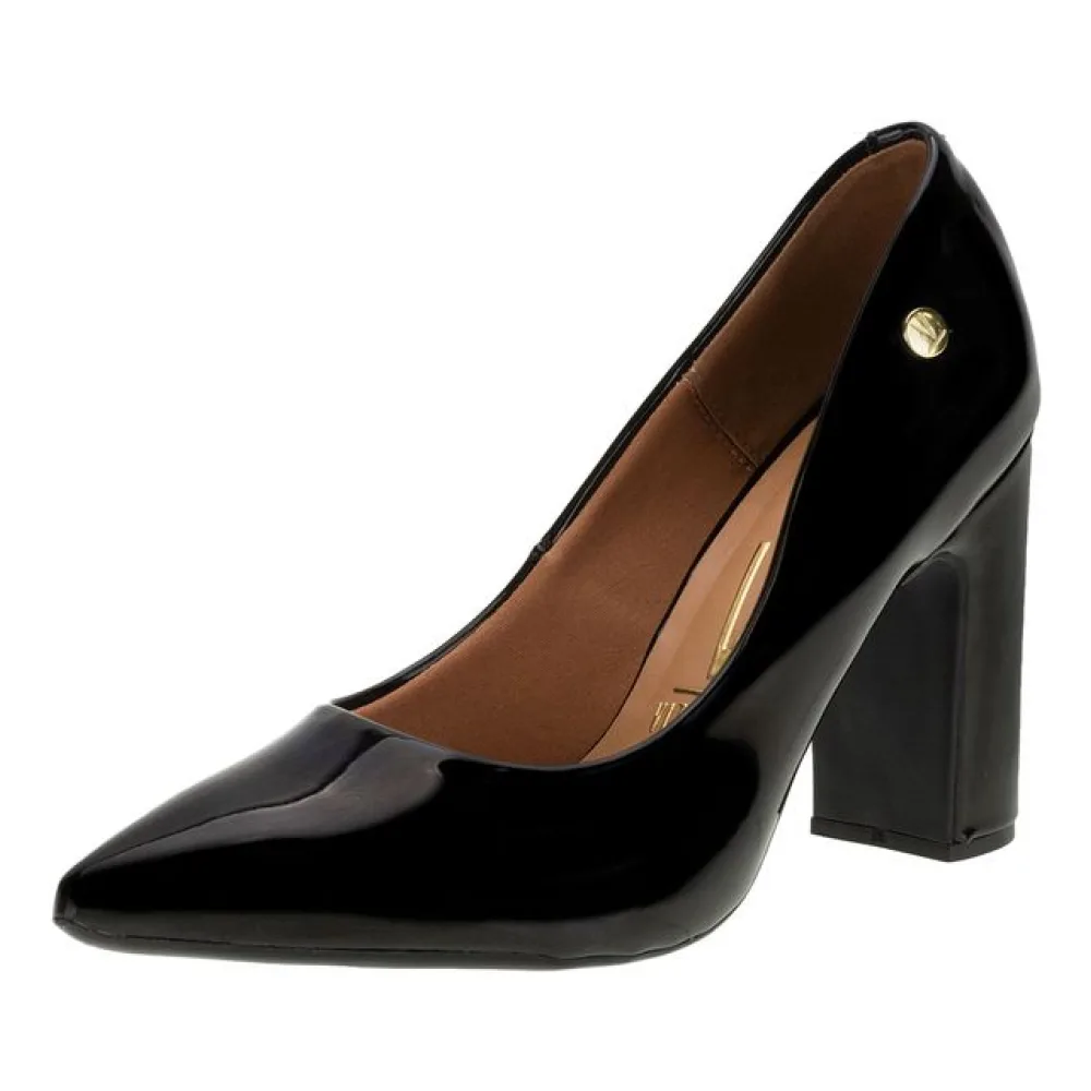 Sapato Feminino Salto Alto Vizzano - 1285400 VERNIZ/PRETO 35