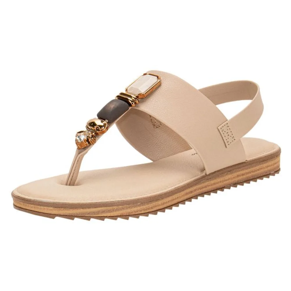 Sandália Feminina Flat Modare - 7141120 BEGE 34