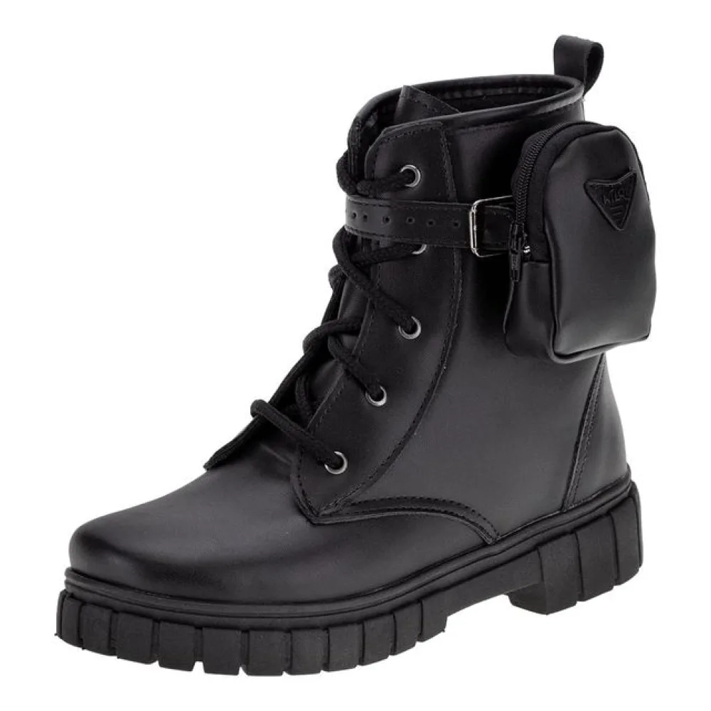 Bota Infantil Coturno Bag Nilqi - 1500 PRETO 30