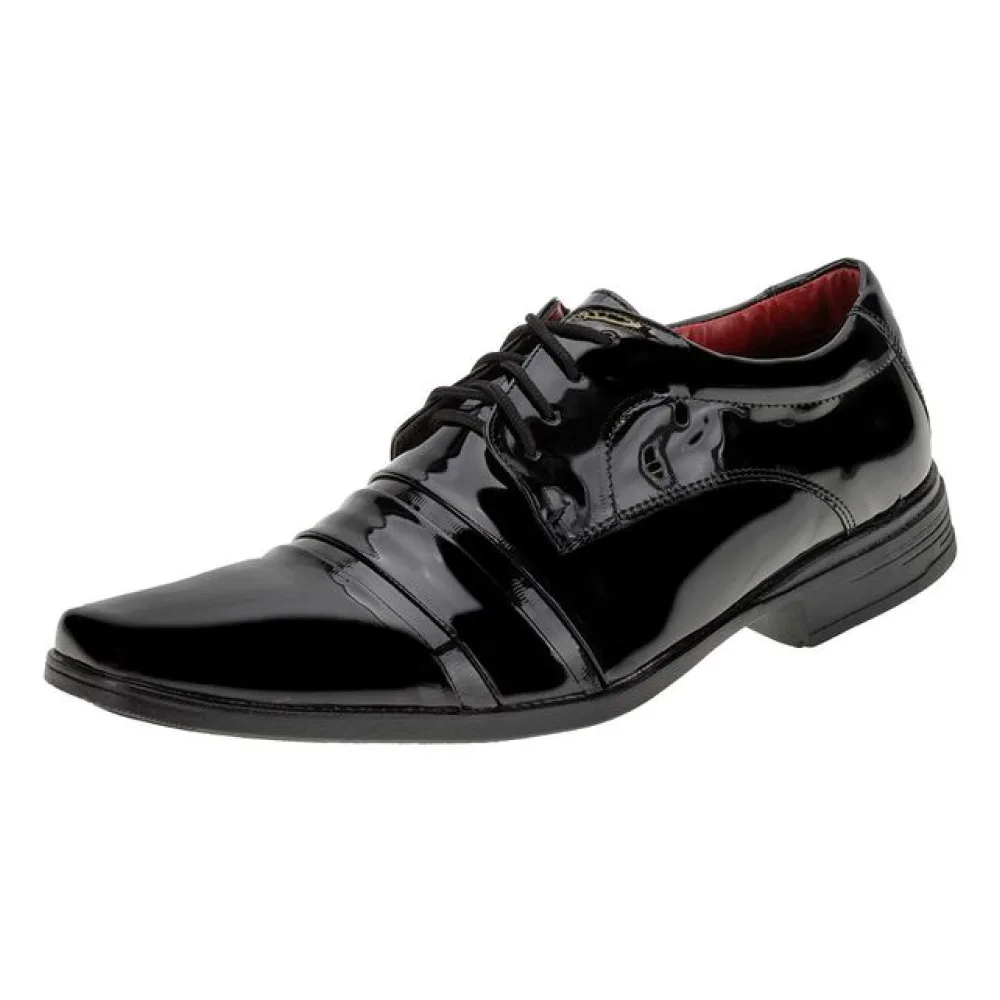 Sapato Masculino Social Bkarellus - 7040 VERNIZ/PRETO 37