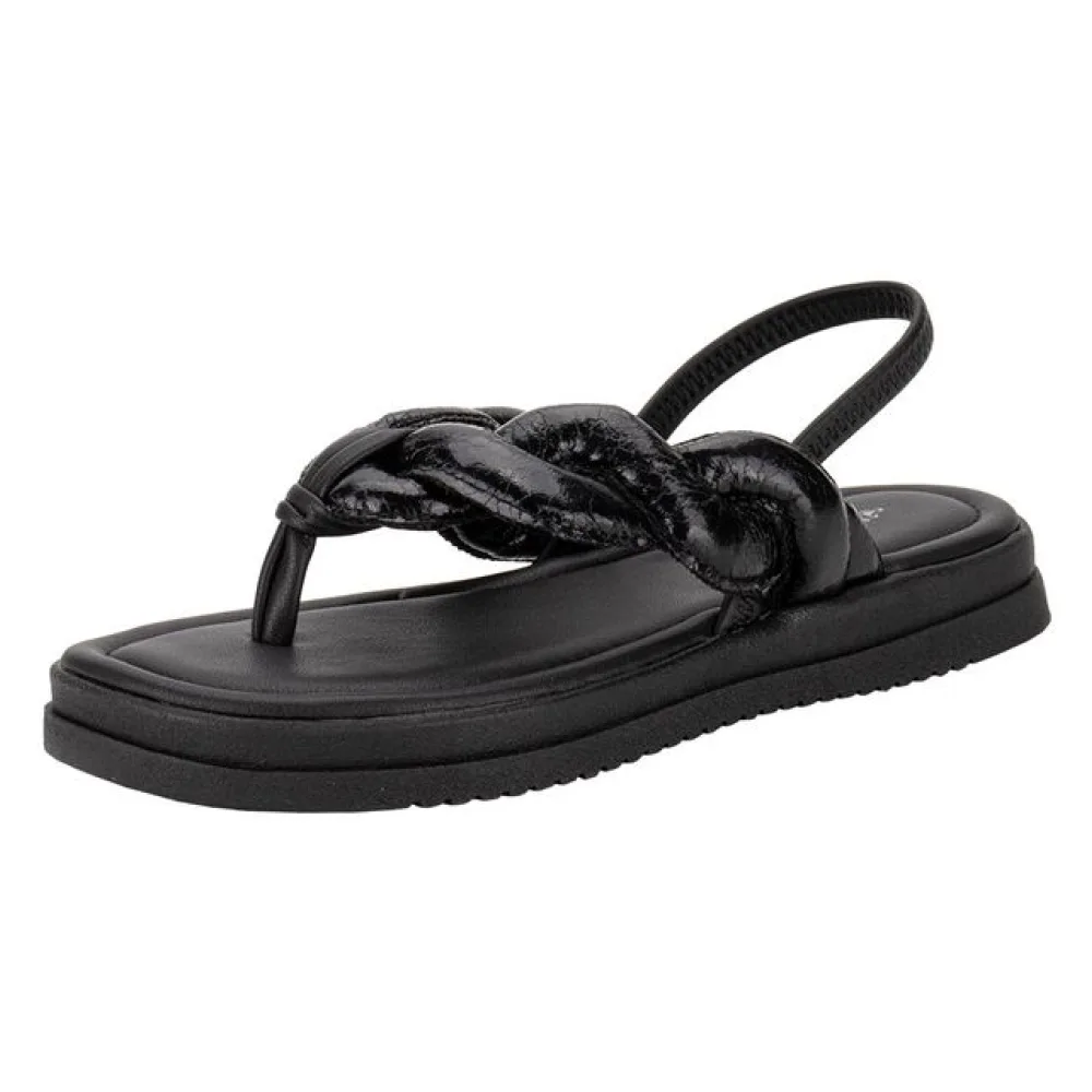 Sandália Feminina Flat Mississipi MC753 PRETO 34