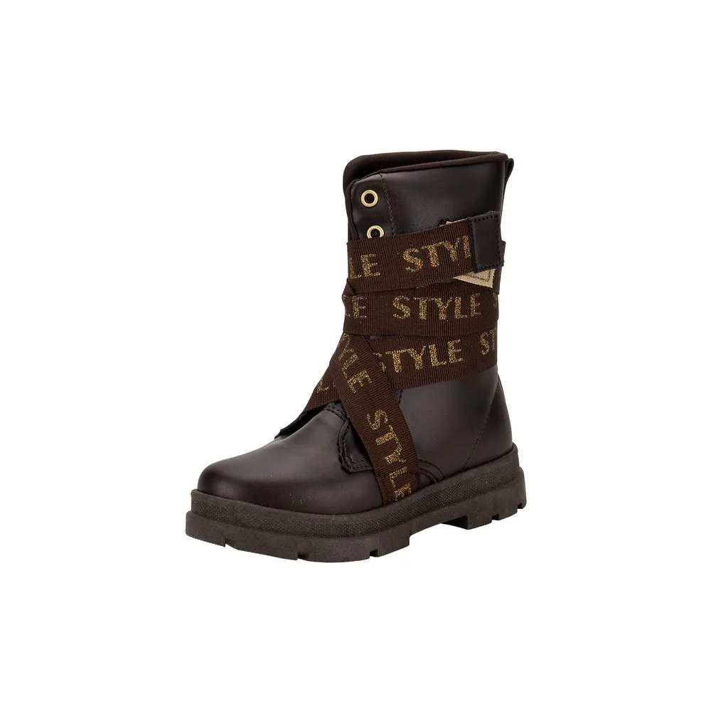 Bota Infantil Feminina Fanfik Style Kidy 3630005 CAFÉ 28