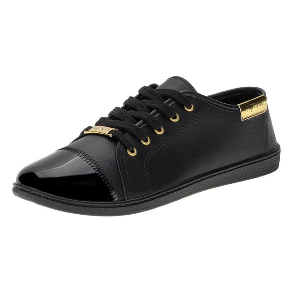 Tênis Feminino Casual Moleca - 5605412 PRETO 01 34