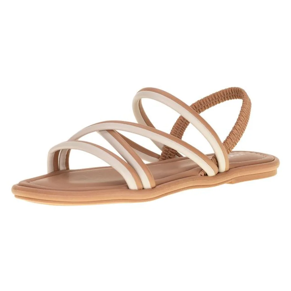 Sandália Feminina Rasteira Moleca - 5479106 BEGE 35