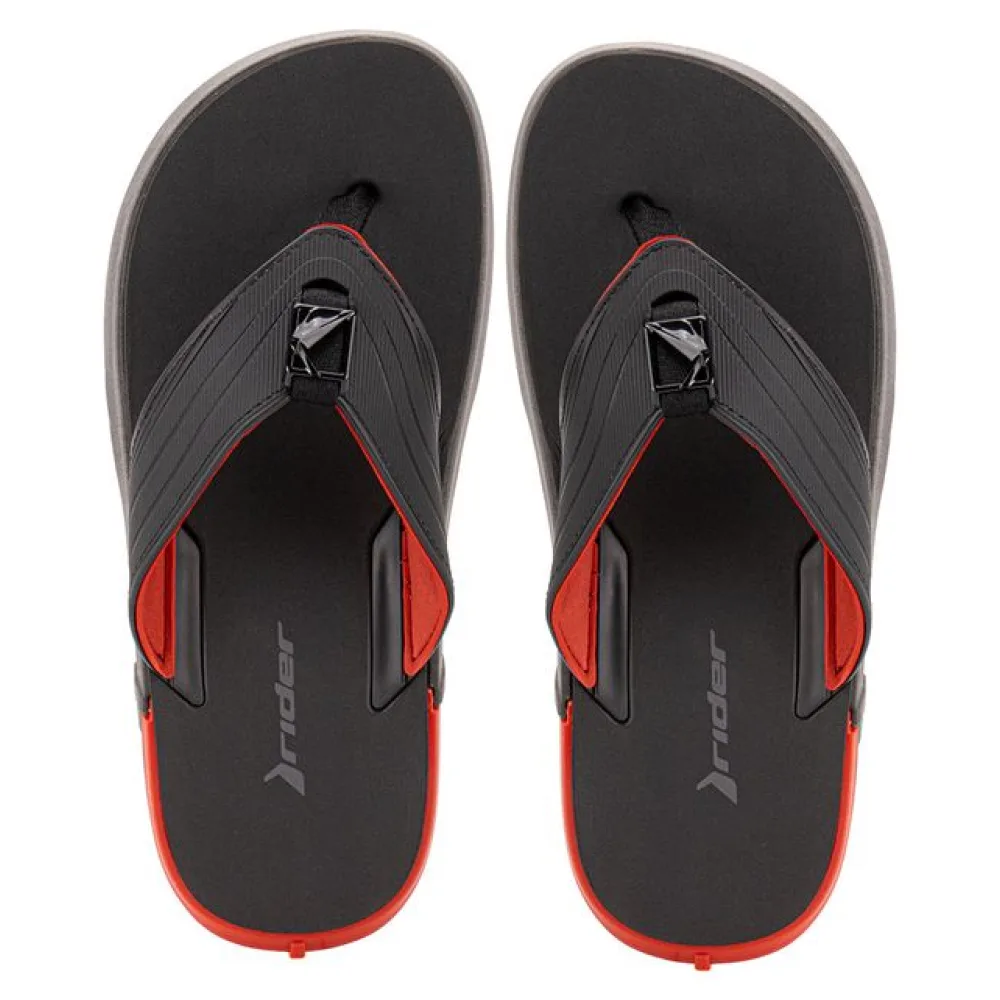 Chinelo Masculino Rbold Rider 1226 PRETO/VERMELHO 40