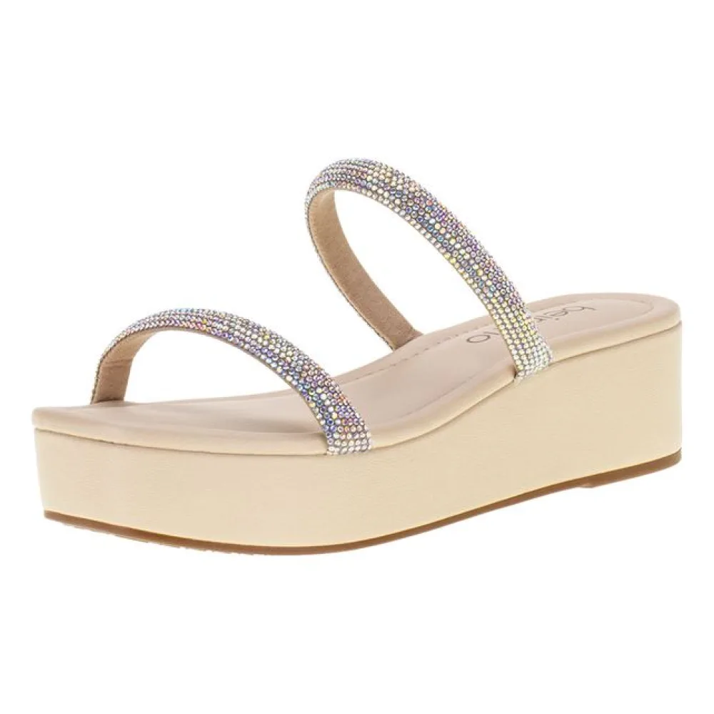 Tamanco Feminino Anabela Beira Rio - 8454112 NATURAL 36