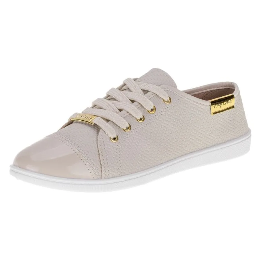 Tênis Feminino Casual Moleca - 5605412 MARFIM 36