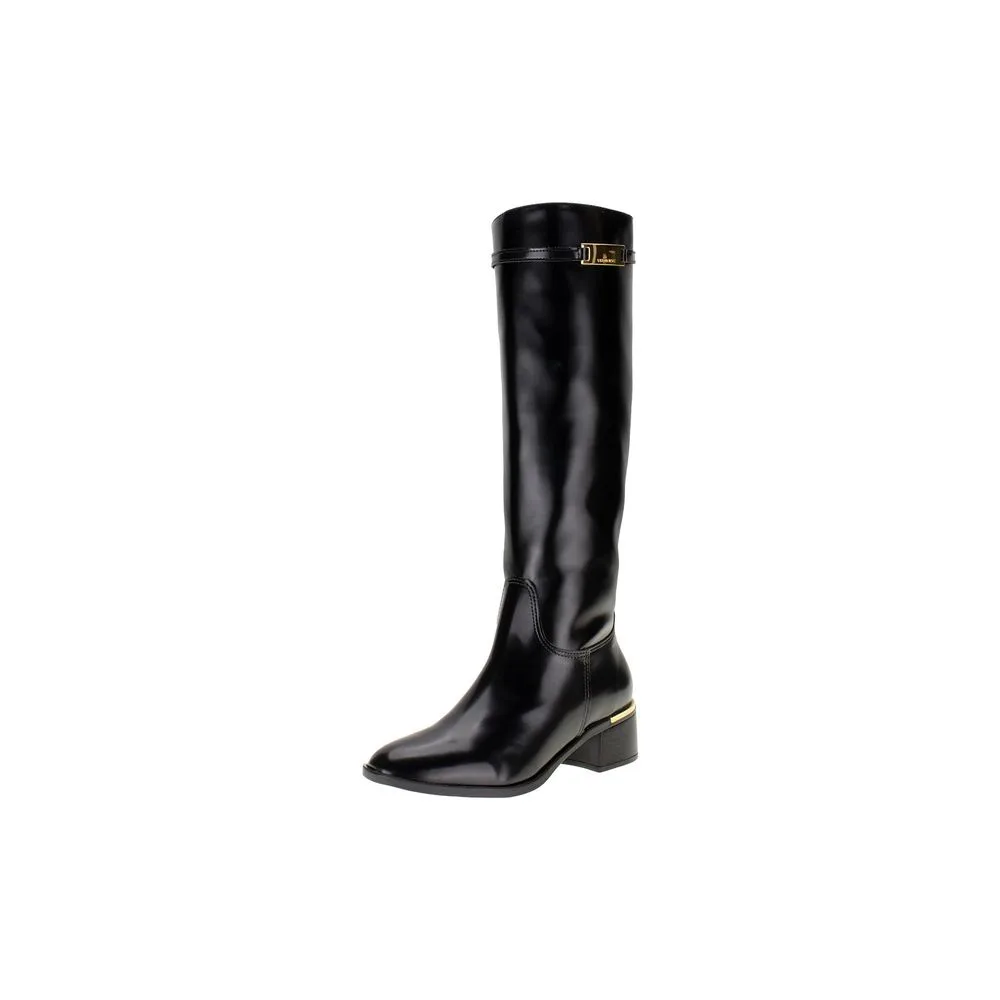 Bota Feminina Cano Alto Via Marte 098002 PRETO 34