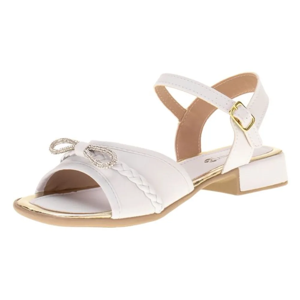 Sandália Infantil Feminina Nathielly - 022027 BRANCO 28