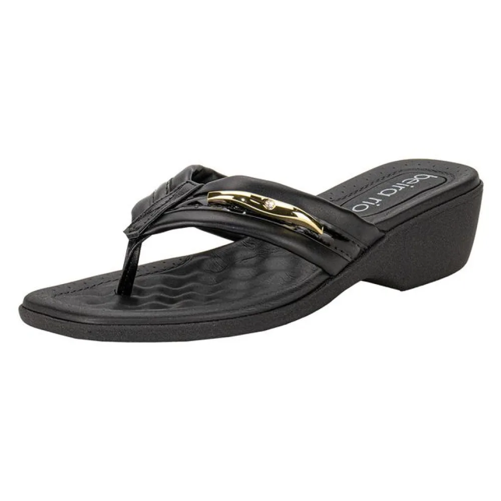 Tamanco Feminino Salto Grosso Beira Rio 8527103 PRETO 34