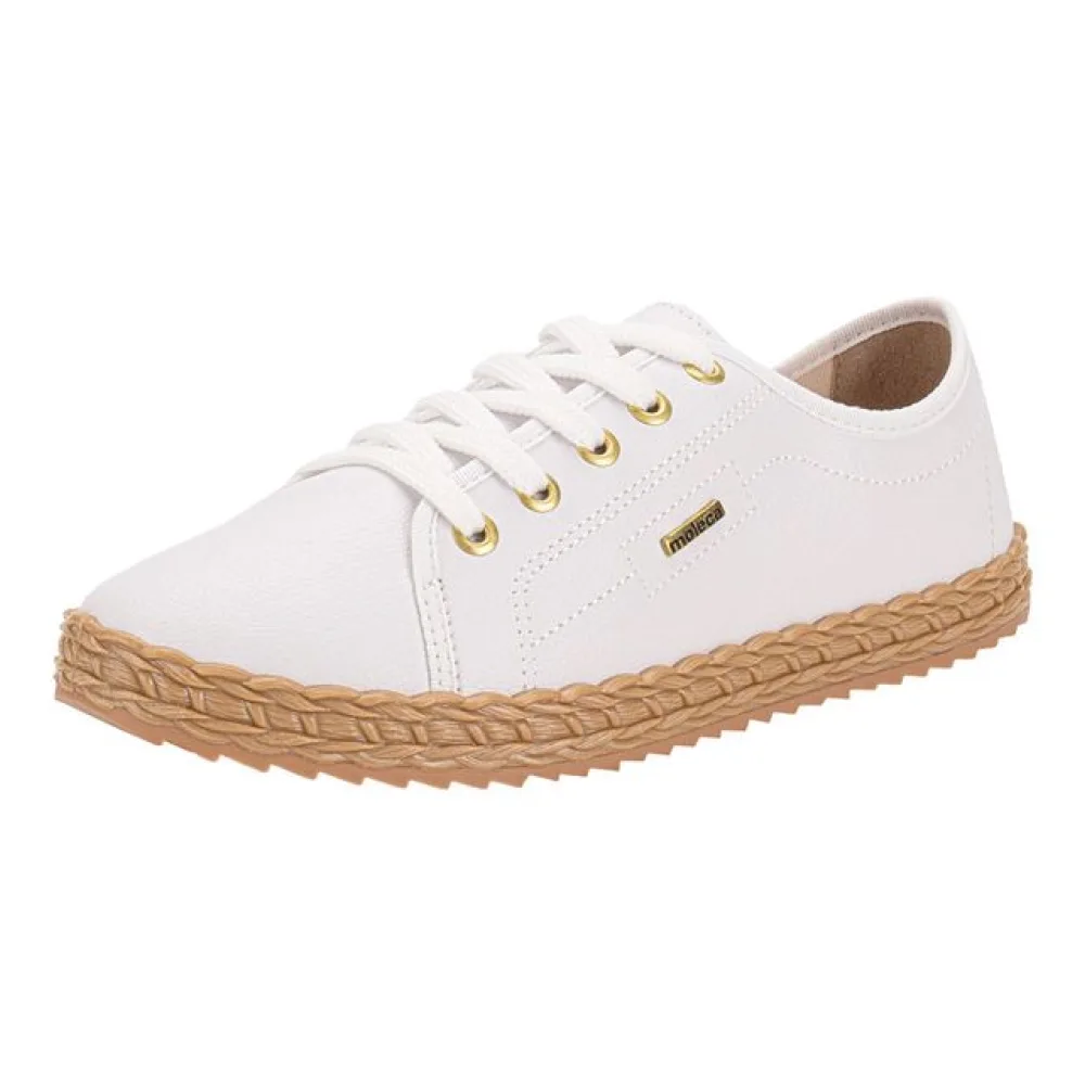 Tênis Feminino Casual Moleca 5696332 BRANCO 34