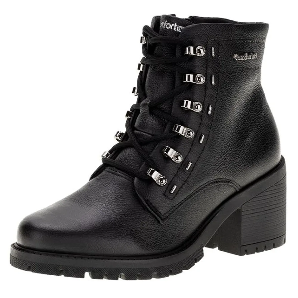 Bota Feminina Coturno Comfortflex - 2377302 PRETO 34